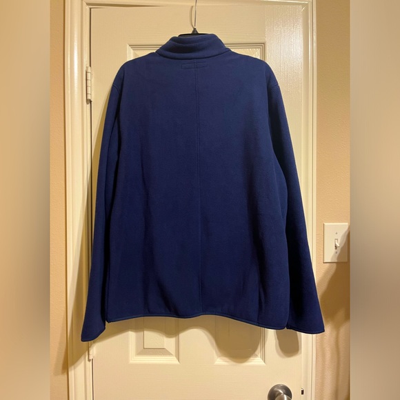 Men's BLUE Quarter-Zip Polar Fleece Jacket NWT - Picture 2 of 3